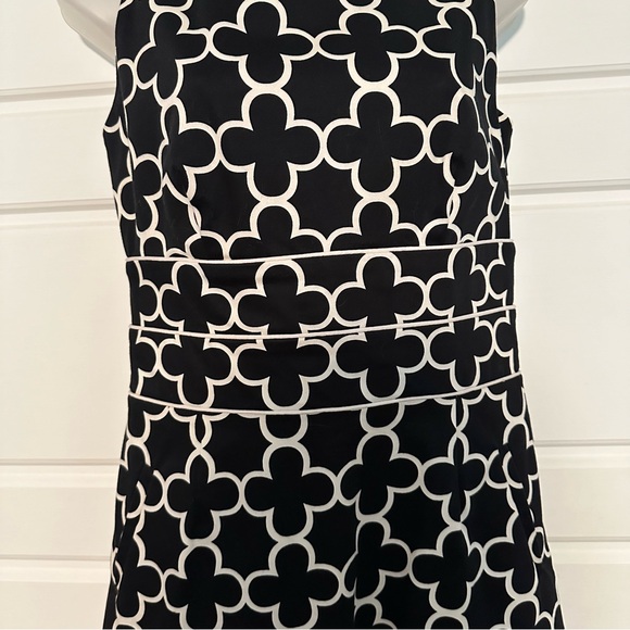 60s style geometric print shift dress - Picture 3 of 4